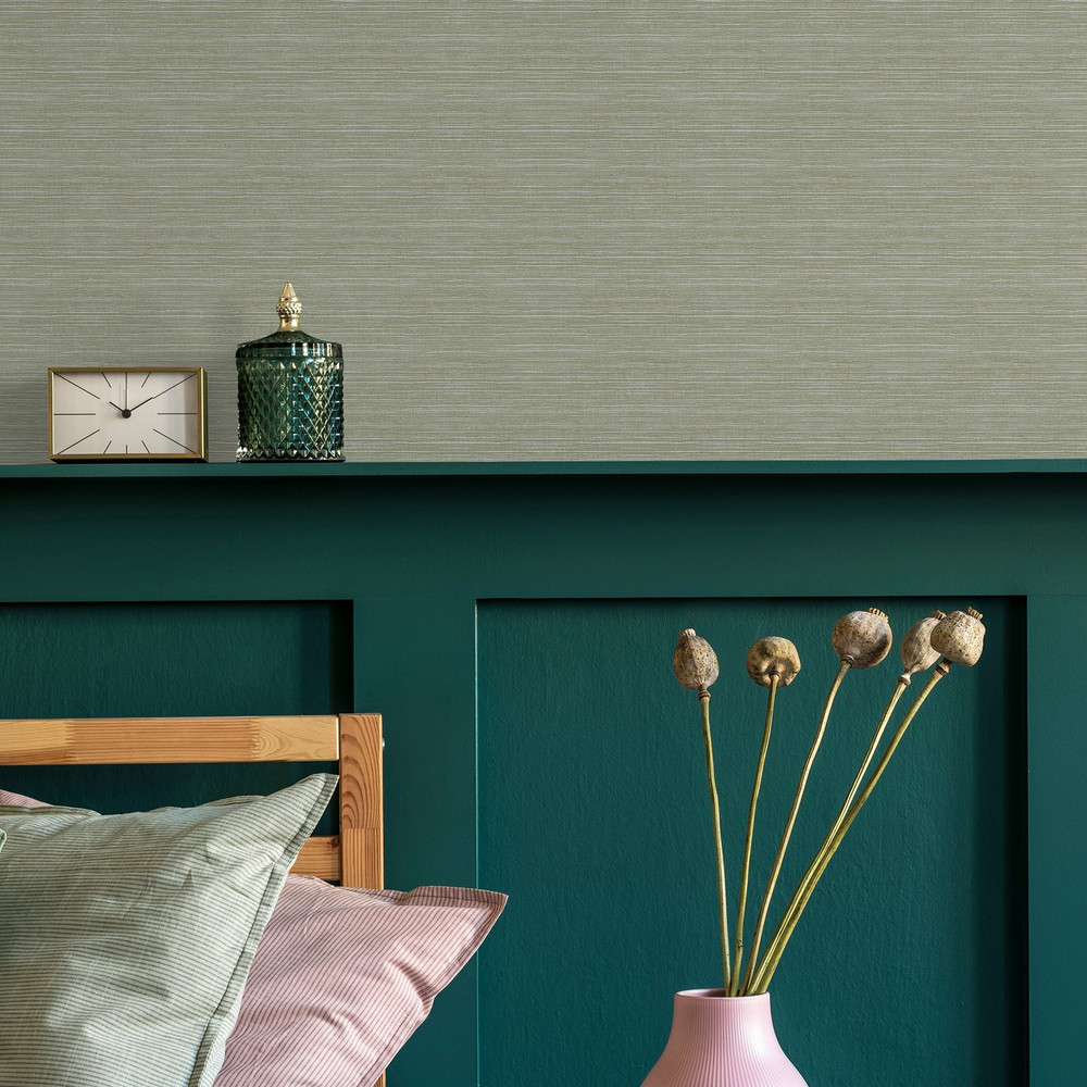 Emperor Grasscloth Sage Wallpaper - 128760_ROOMSET_EMPEROR GRASSCLOTH SAGE_01.jpg
