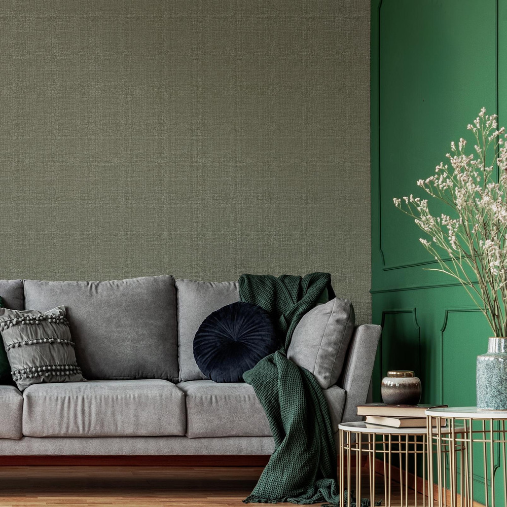 Breeze Texture Green Shimmer Wallpaper - 128027_ROOMSET_01.jpg