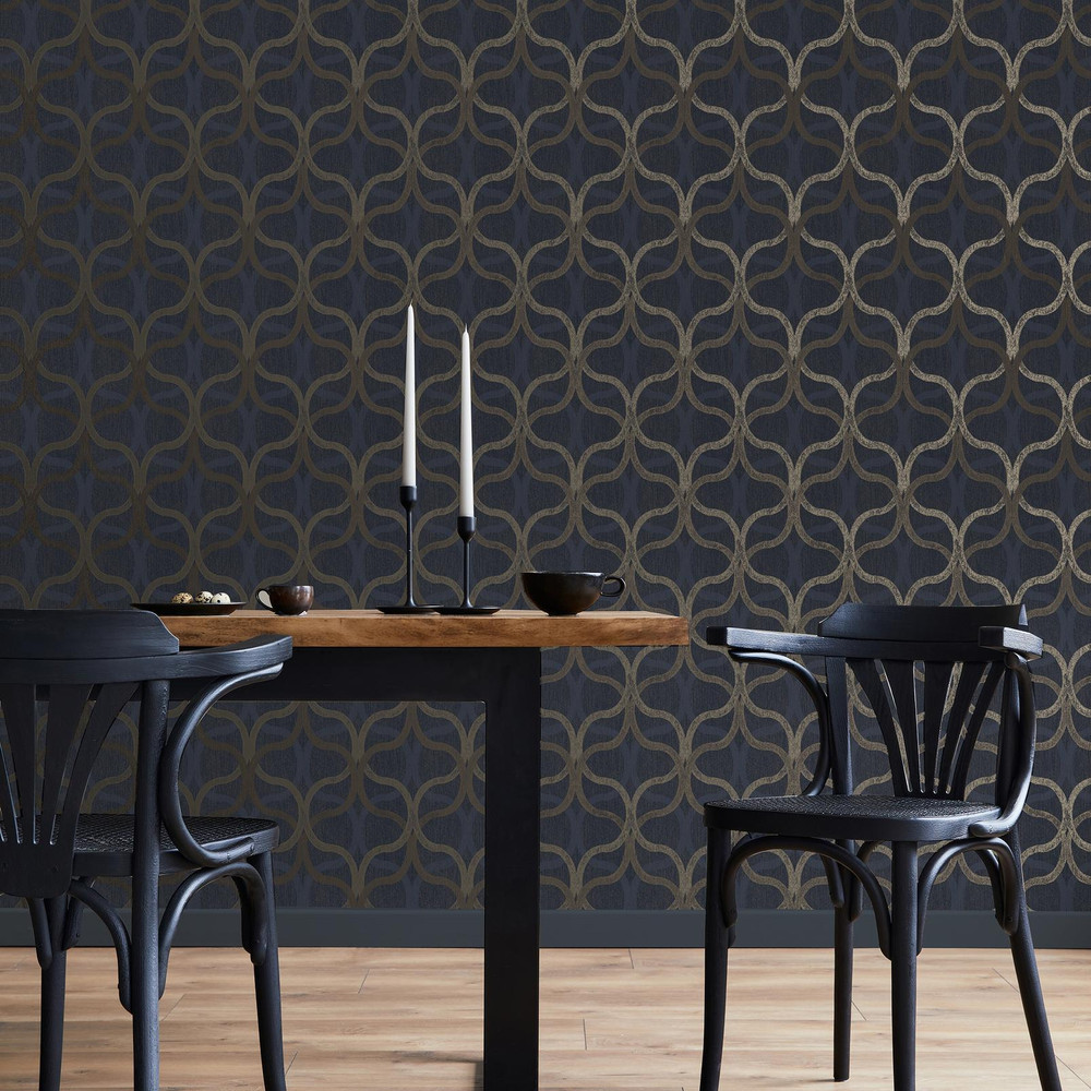 Refine Geo Navy & Gold Wallpaper - 128000_ROOMSET_01.jpg