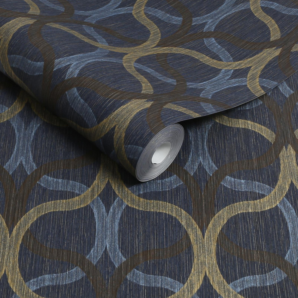 Refine Geo Navy & Gold Wallpaper - 128000_ROLLSHOT_01.jpg