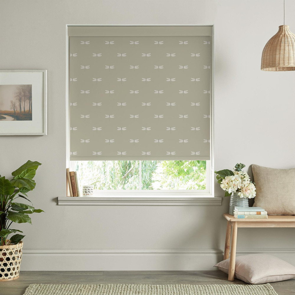Dragonfly Sand Roller Blind by Sophie Allport - 131200rol_ROOMSET_01.jpg
