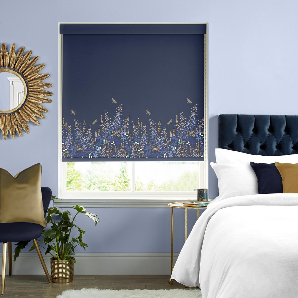 Wisteria Navy Roller Blind - 131163rol_ROOMSET_01.jpg