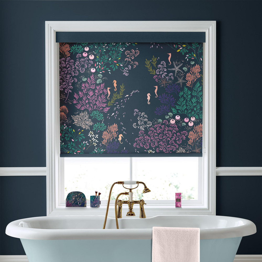 Underwater Midnight Roller Blind by Sara Miller - 131159rol_ROOMSET_01.jpg