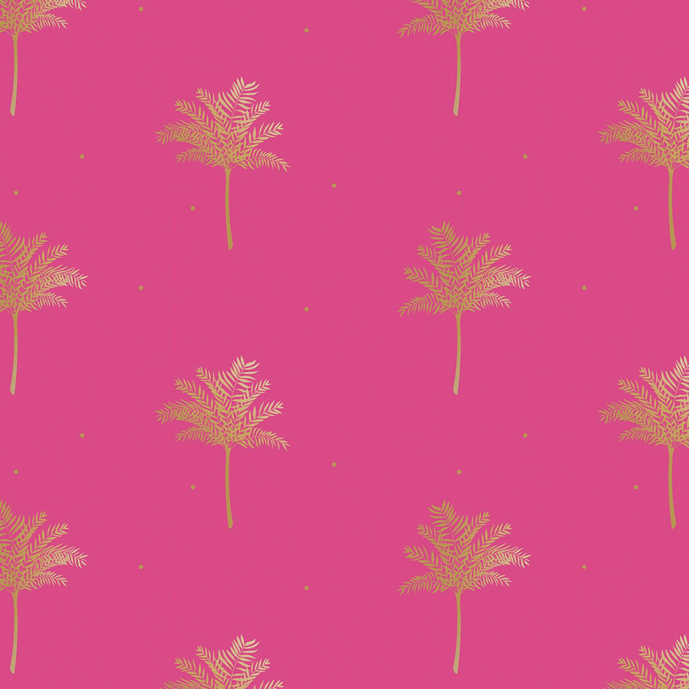 Small Palm Tree Pink Roller Blind - 131143rol_DETAIL_01.jpg