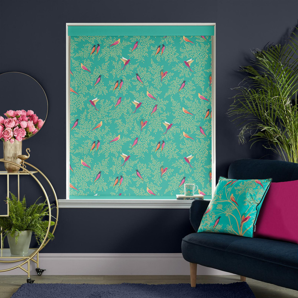 Green Birds Roller Blind by Sara Miller - 131091rol_ROOMSET_02.jpg