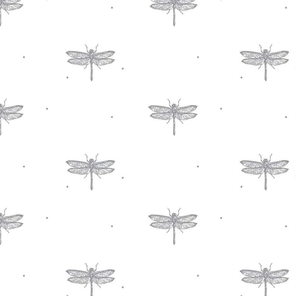 Dragonfly White Roller Blind - 131083rol_DETAIL_01.jpg