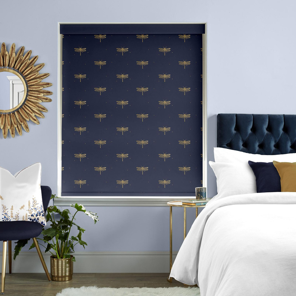 Dragonfly Navy Roller Blind - 131079rol_ROOMSET_02.jpg