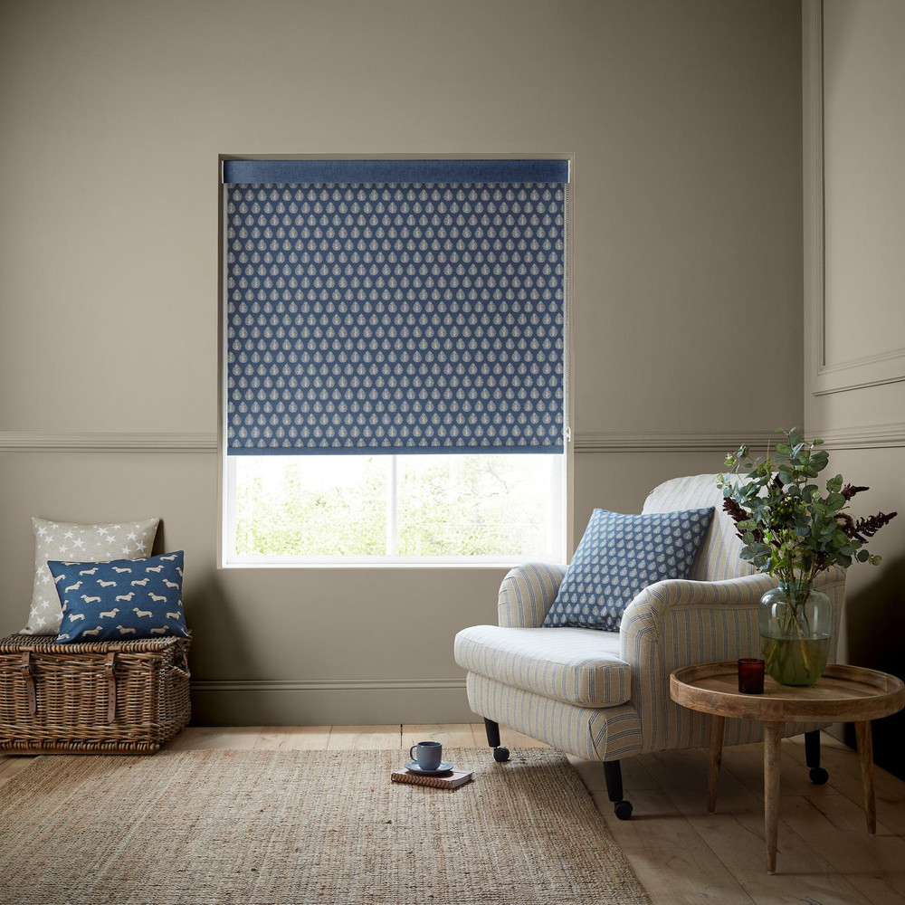Jaipur Indigo Roller Blind by Emily Bond - 131059rol_ROOMSET_01.jpg