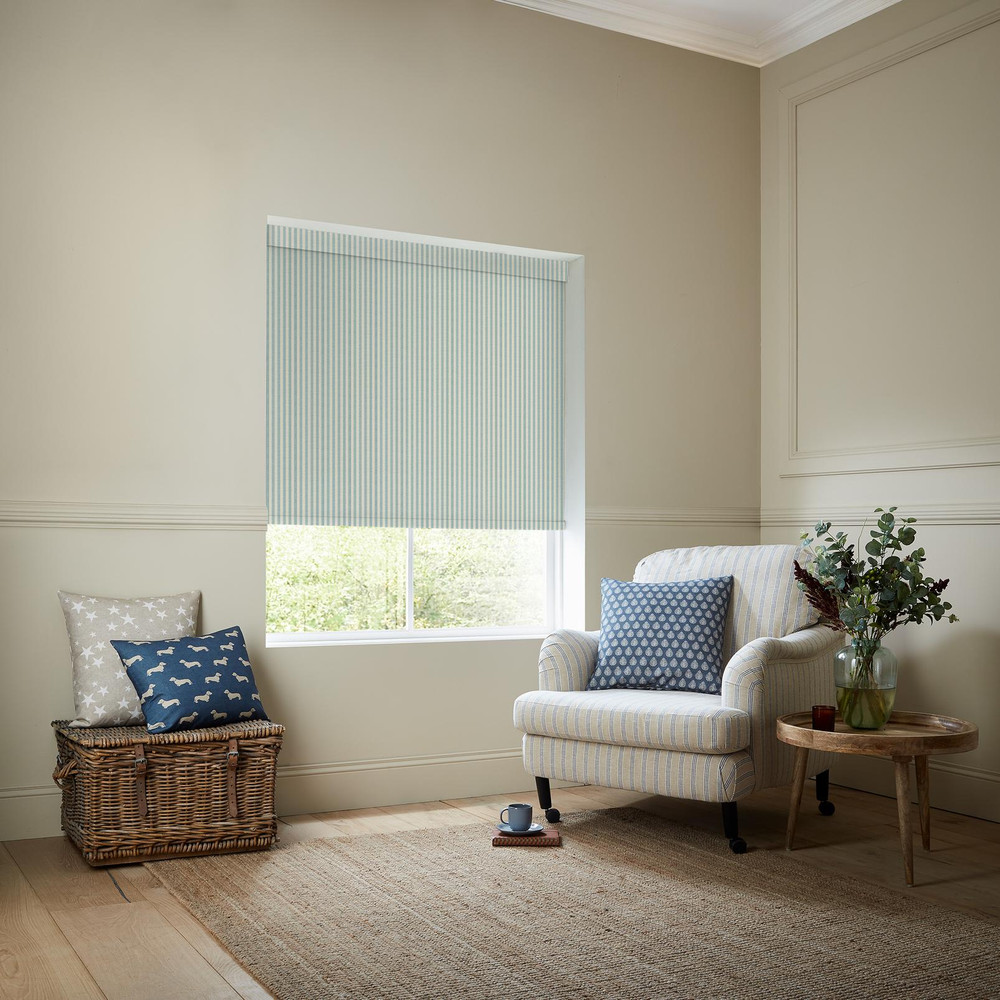Cornish Stripe Duckegg Roller Blind by Emily Bond - 131029rol_ROOMSET_02.jpg