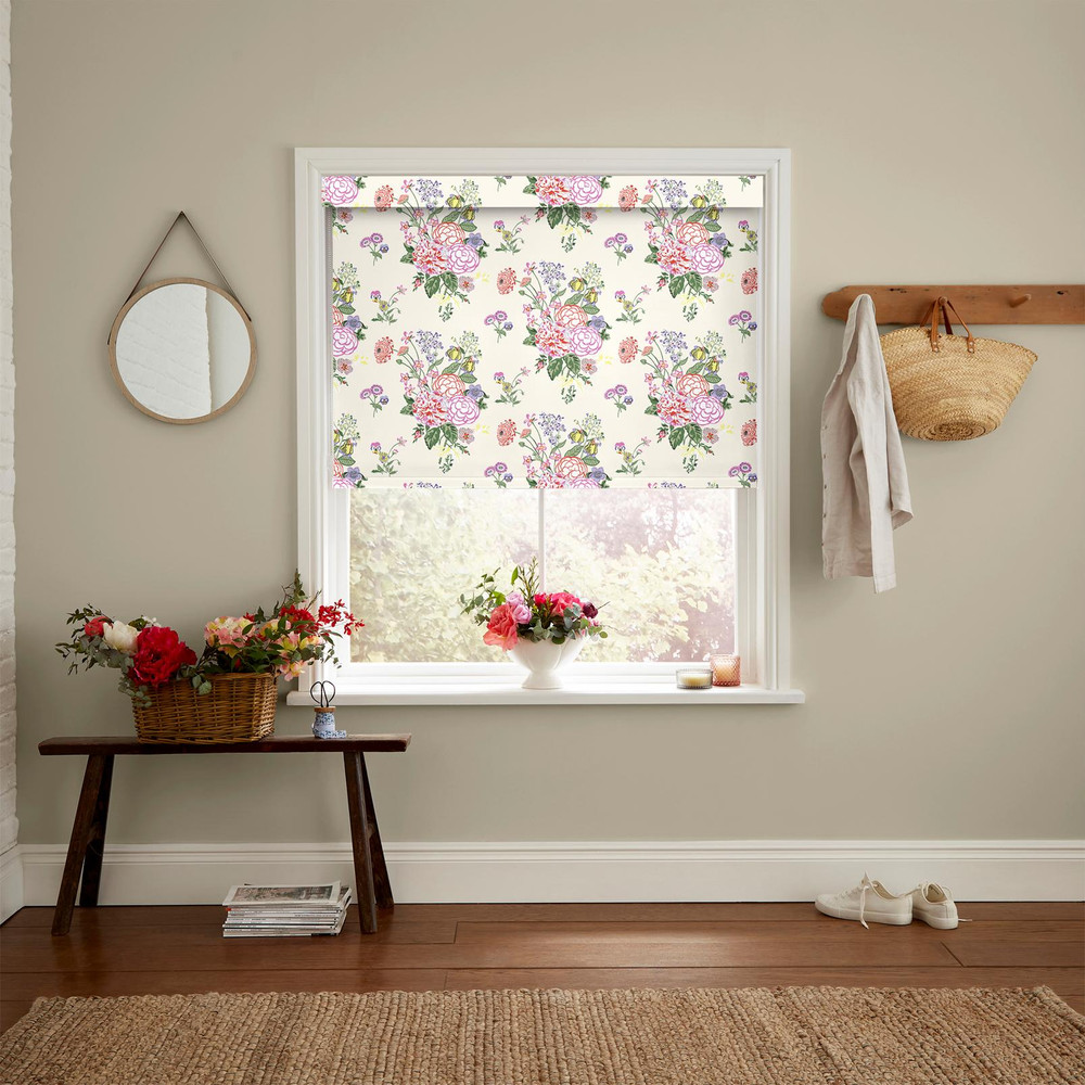 Summer Floral Cream Roller Blind - 131009rol_ROOMSET_01.jpg