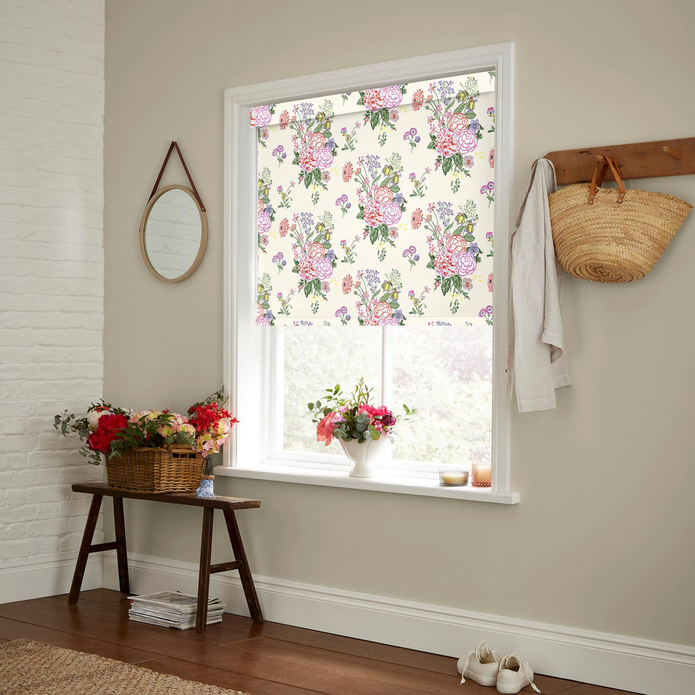 Summer Floral Cream Roller Blind - 131009rol_ROOMSET_02.jpg