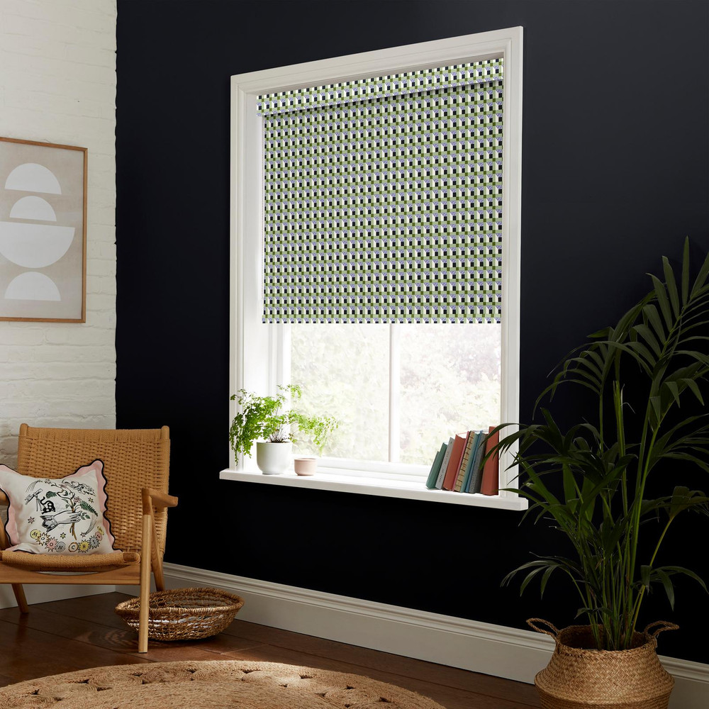 Cath Check Green Roller Blind by Cath Kidston - 130933rol_ROOMSET_02.jpg