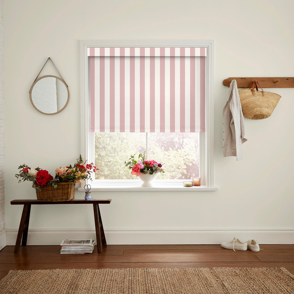 Canopy Stripe Pink Roller Blind by Cath Kidston - 130925rol_ROOMSET_01.jpg