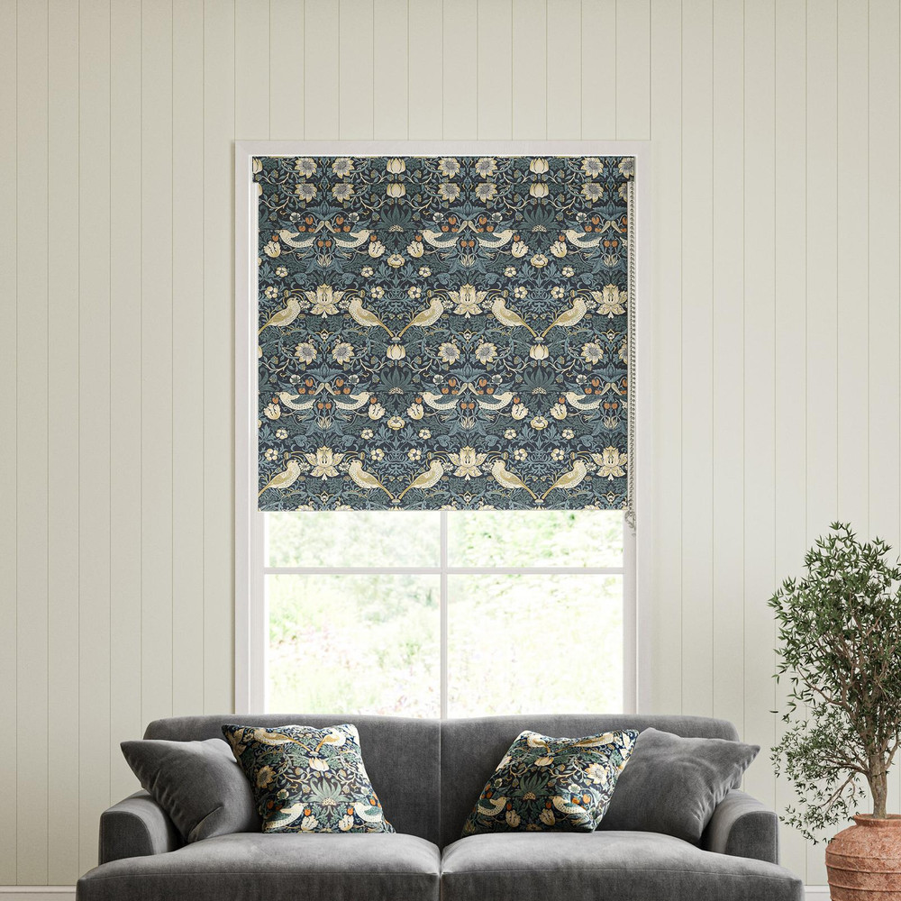 Strawberry Thief Indigo Roller Blind - 130881rol_ROOMSET_02.jpg