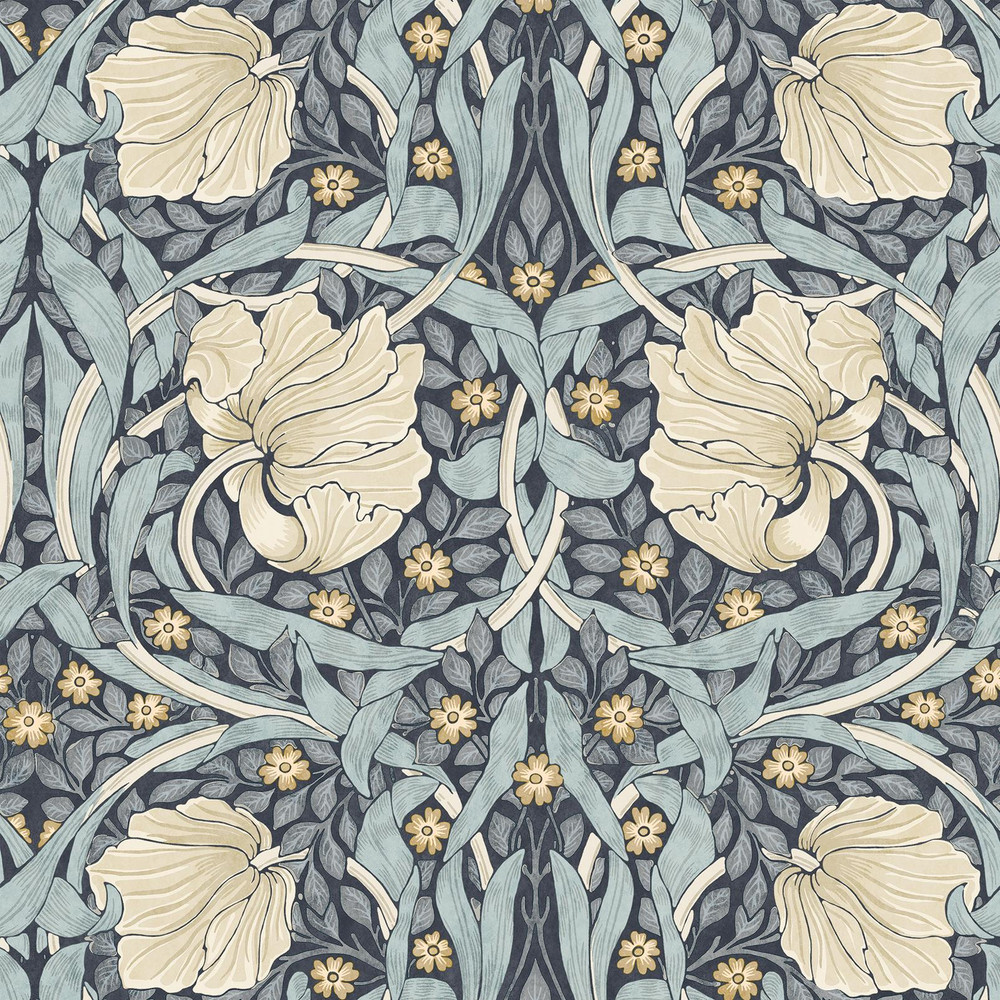 Pimpernel Indigo Roller Blind by William Morris At Home - 130871rol_DETAIL_01.jpg