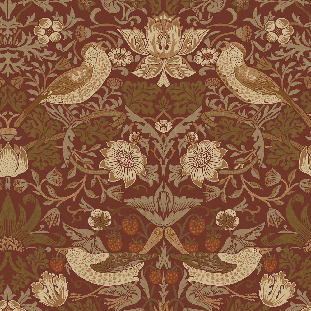Strawberry Thief Acorn Roller Blind by William Morris At Home - 130877rol_DETAIL_01.jpg