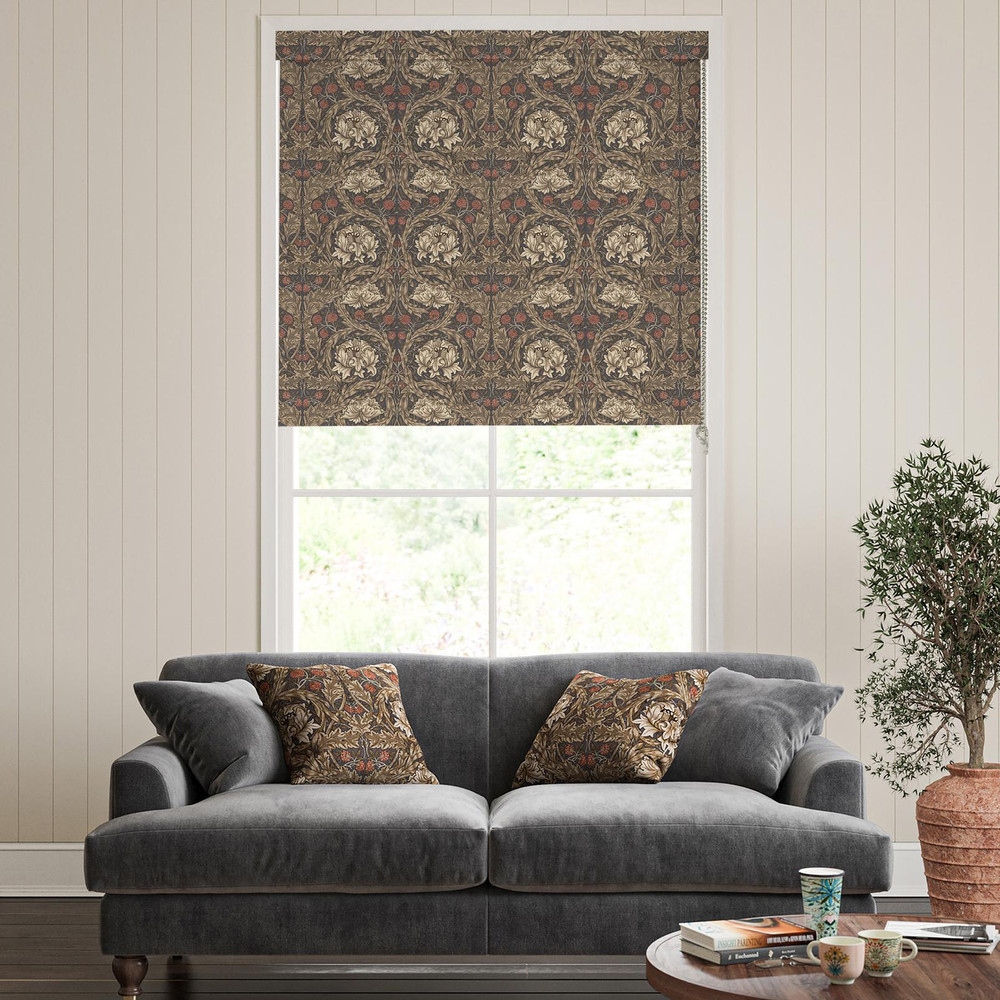 African Marigold Walnut Roller Blind by William Morris At Home - 130839rol_ROOMSET_01.jpg
