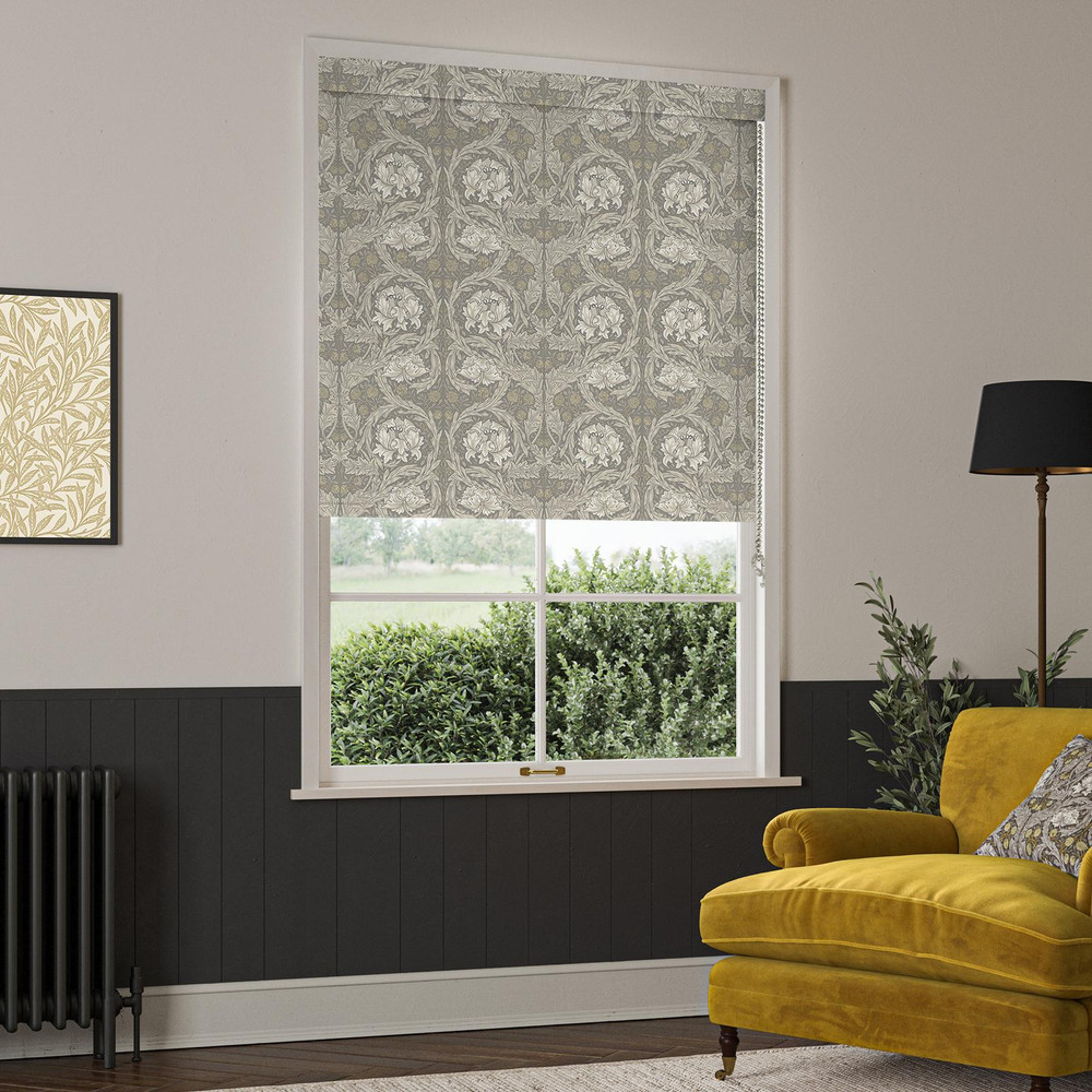 African Marigold Limestone Roller Blind by William Morris At Home - 130837rol_ROOMSET_01.jpg