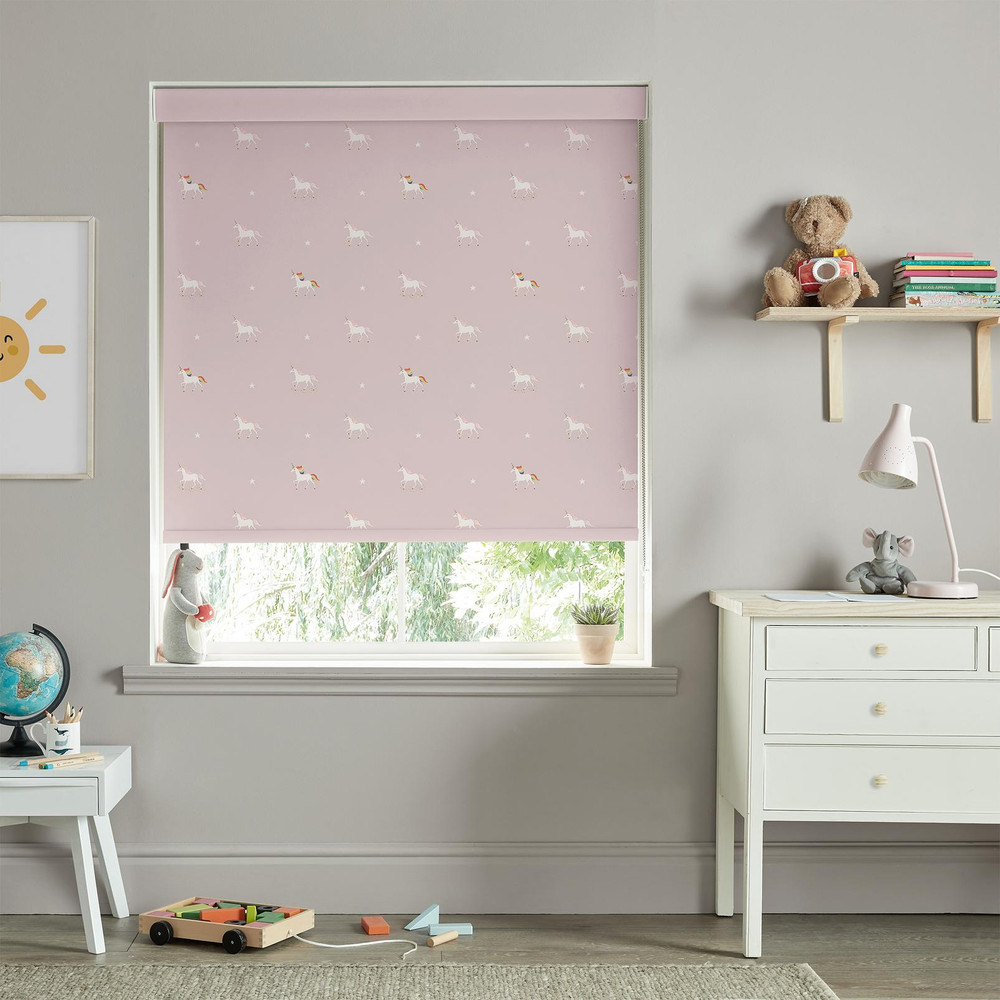 Unicorn Soft Pink Roller Blind - 130812rol_ROOMSET_01.jpg