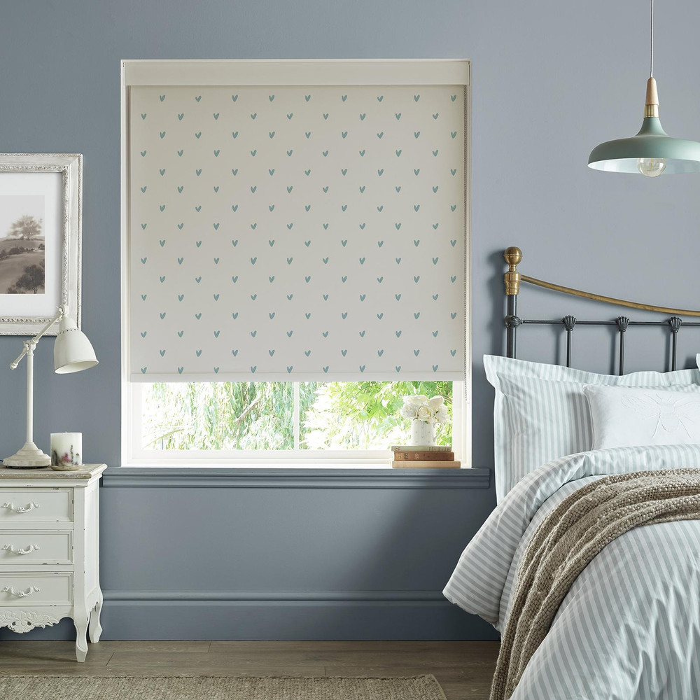 Hearts Duckegg Roller Blind - 130783rol_ROOMSET_01.jpg