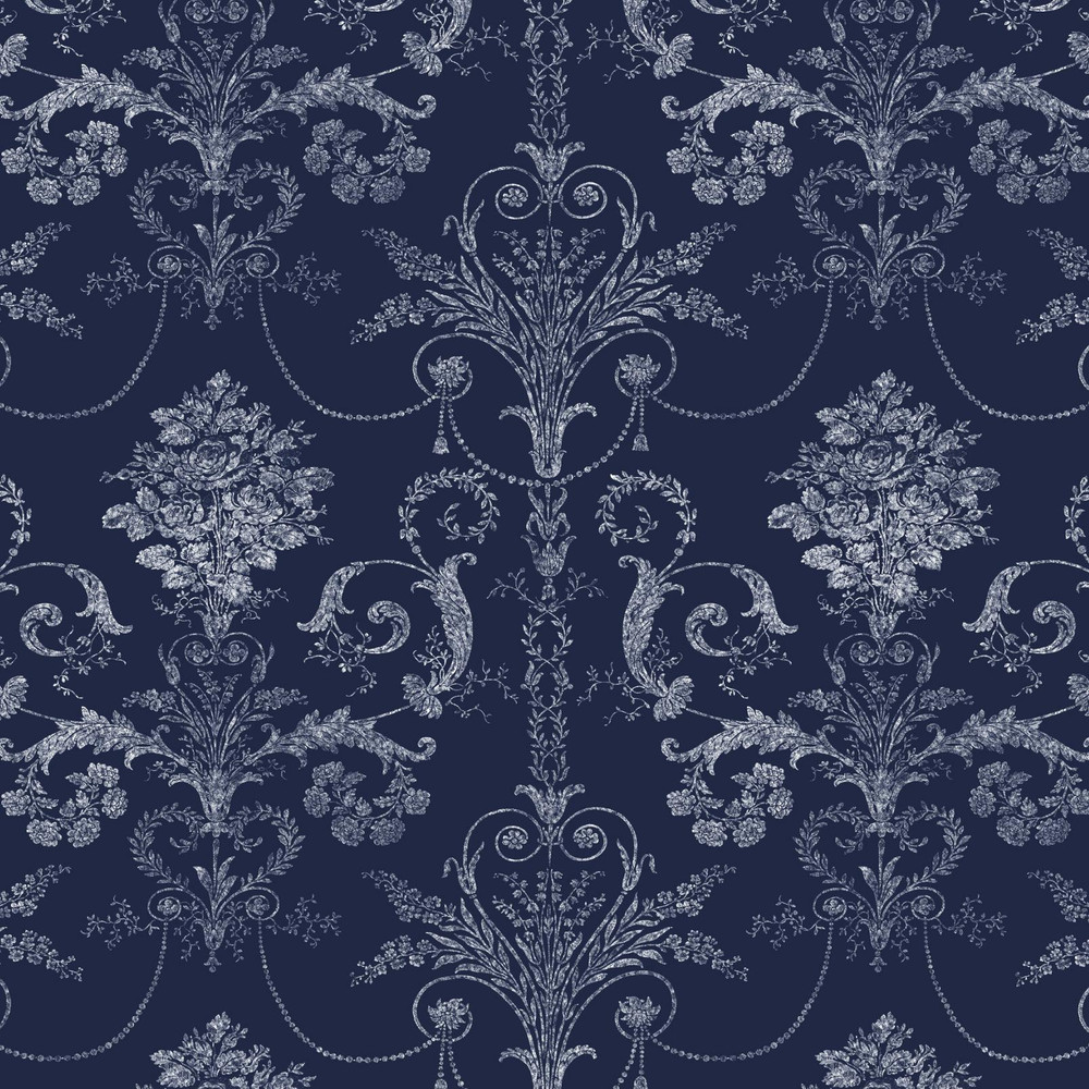 Josette Midnight Roller Blind by Laura Ashley - 130694rol_DETAIL_01.jpg