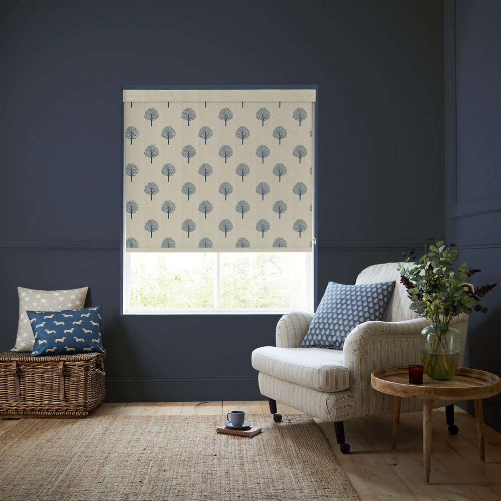 Yew Tree Navy Roller Blind - 130646rol_ROOMSET_02.jpg