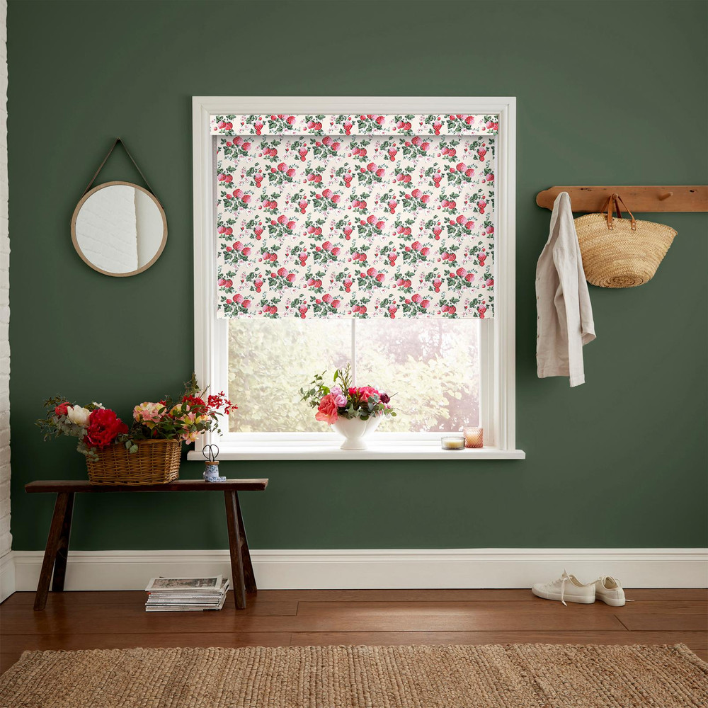 Strawberries Rose Pink Roller Blind - 130989rol_ROOMSET_01.jpg