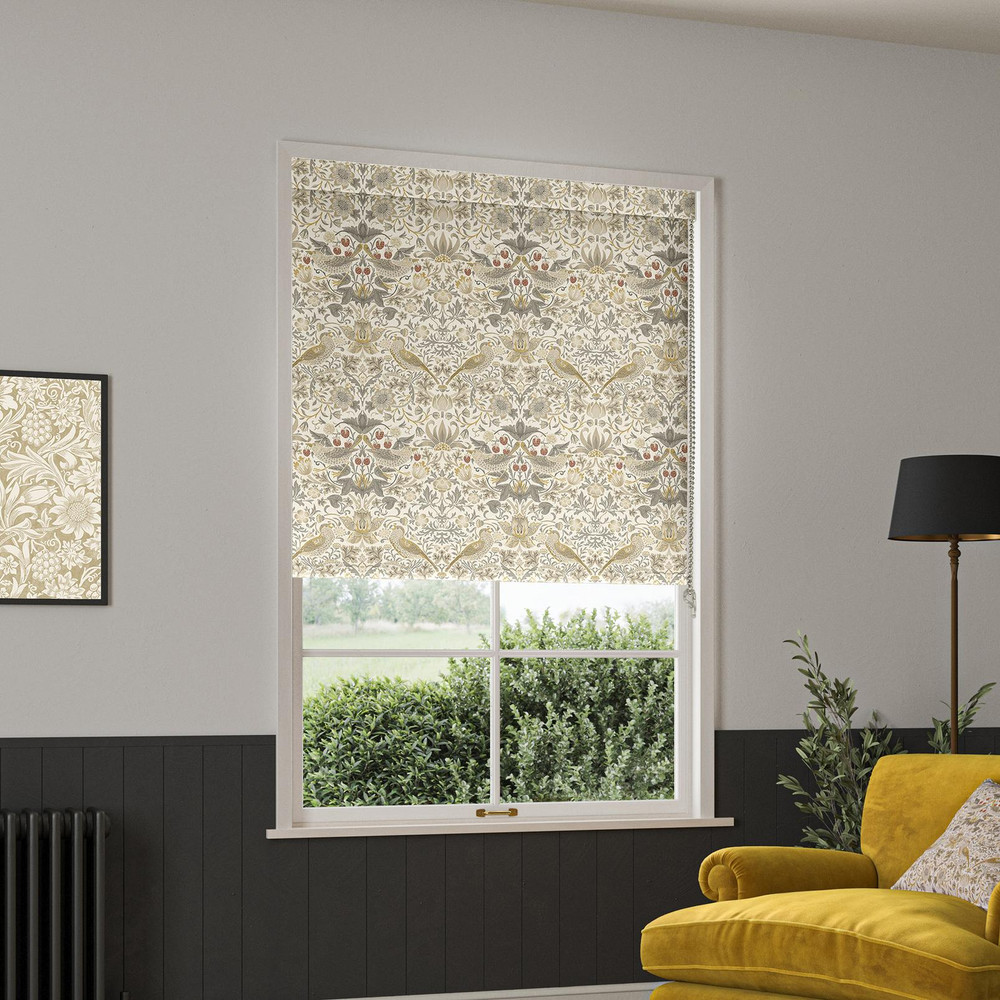 Strawberry Thief Ochre Roller Blind - 130887rol_ROOMSET_01.jpg