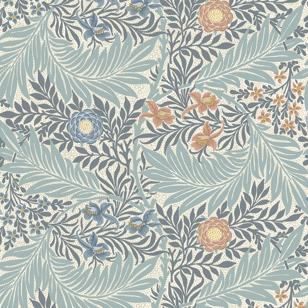 Larkspur Woad Roller Blind by William Morris At Home - 130846rol_DETAIL_01.jpg