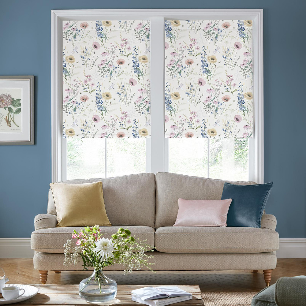 Alford Meadow Delpinium Blue Roller Blind by Laura Ashley - 130654rol_ROOMSET_01.jpg