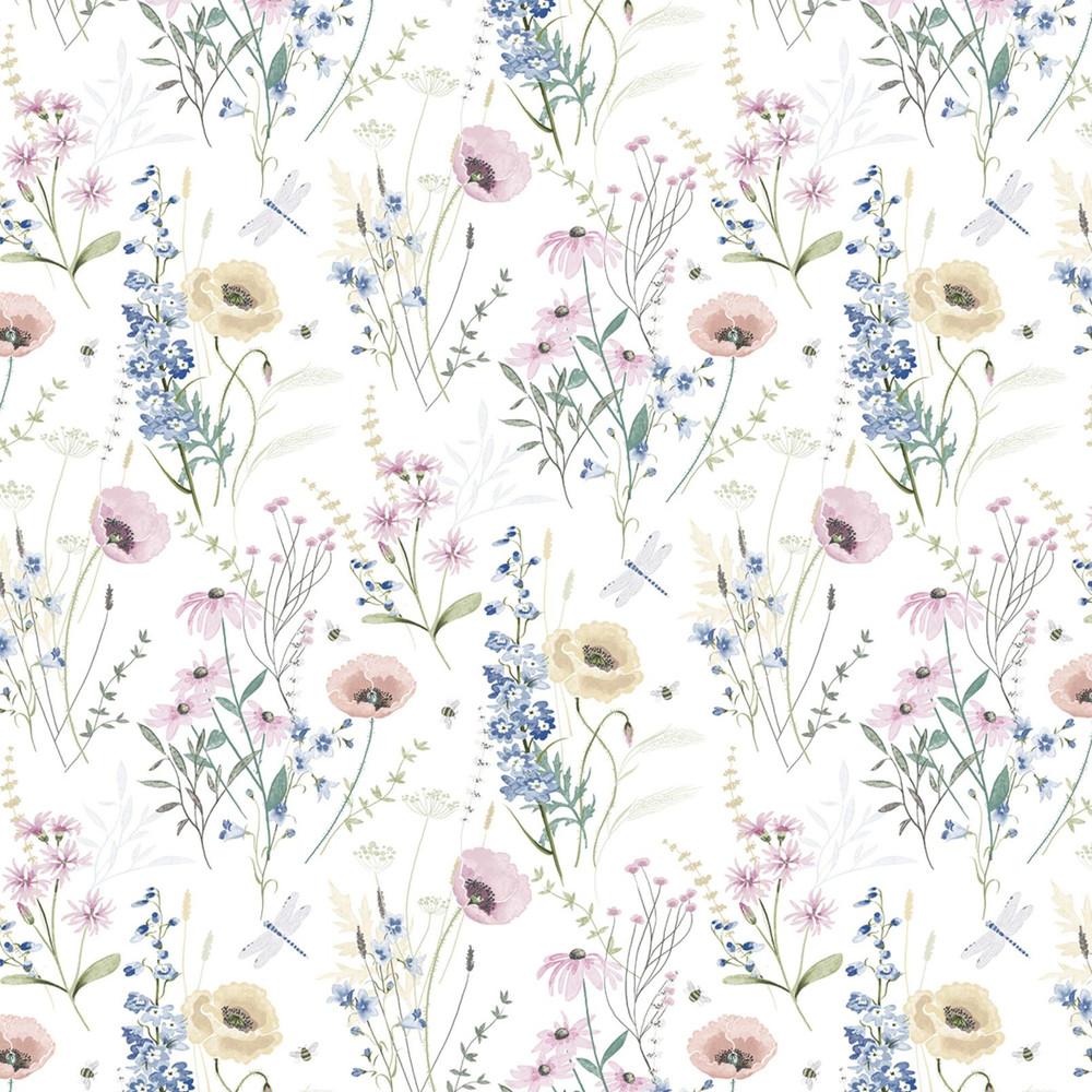 Alford Meadow Delpinium Blue Roller Blind - 130654rol_DETAIL_01.jpg