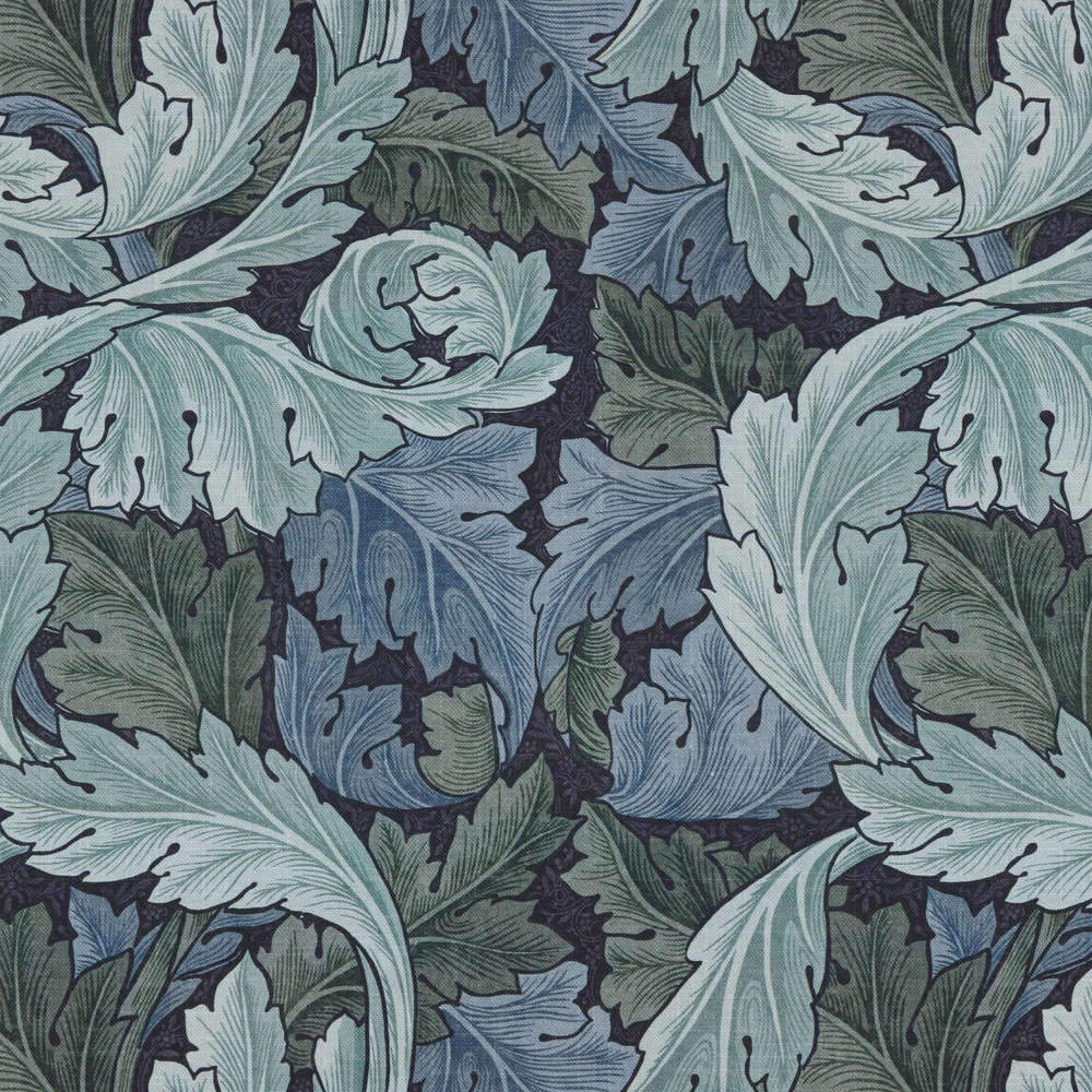 Acanthus Indigo Curtains by William Morris At Home - 130825cur_DETAIL_01.jpg