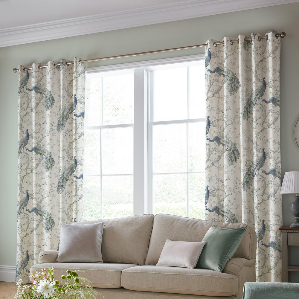 Belvedere Midnight Curtains by Laura Ashley - 130666cur_ROOMSET_02.jpg