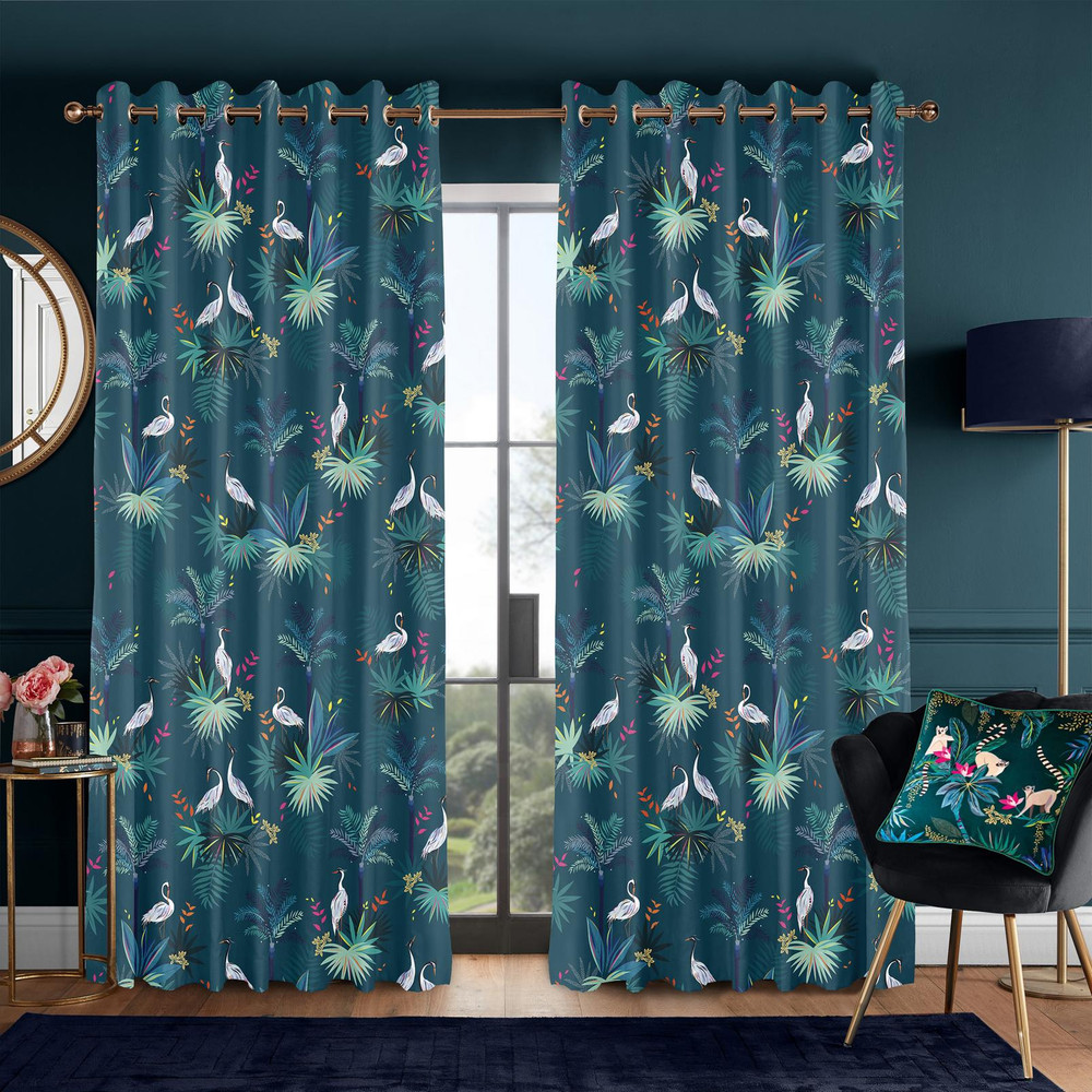 Heron Teal Curtains by Sara Miller - 131100cur_ROOMSET_01.jpg