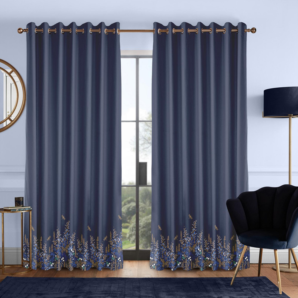 Wisteria Navy Curtains - 131160cur_ROOMSET_01.jpg