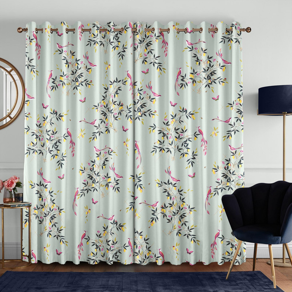 Birds & Trellis Duckegg Curtains by Sara Miller - 131068cur_ROOMSET_02.jpg