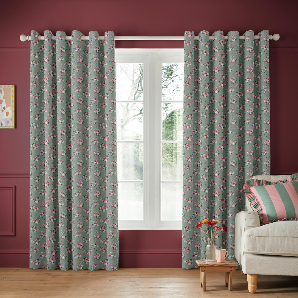 Clifton Floral Sage Curtains by Cath Kidston - 130946cur_ROOMSET_01.jpg