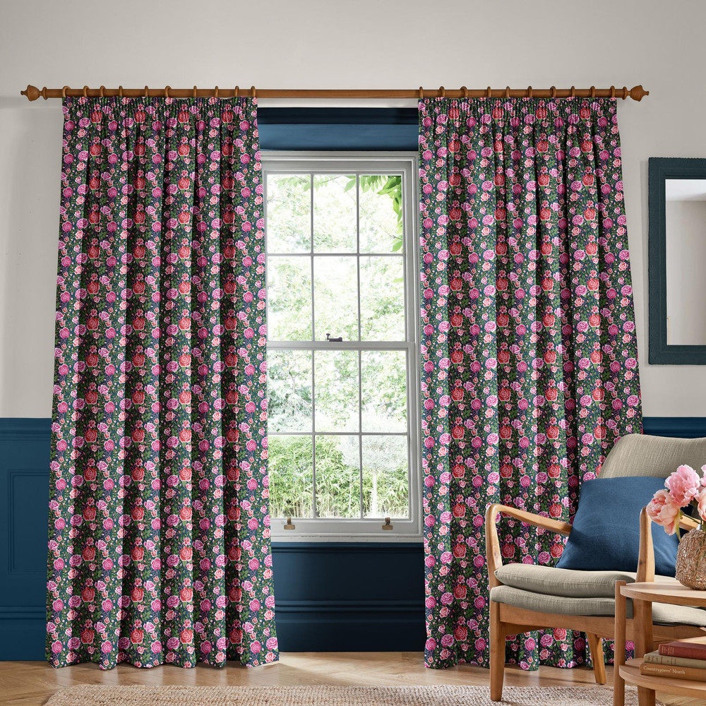 Dolly Rose Teal Curtains by Cath Kidston - 130950cur_ROOMSET_01.jpg