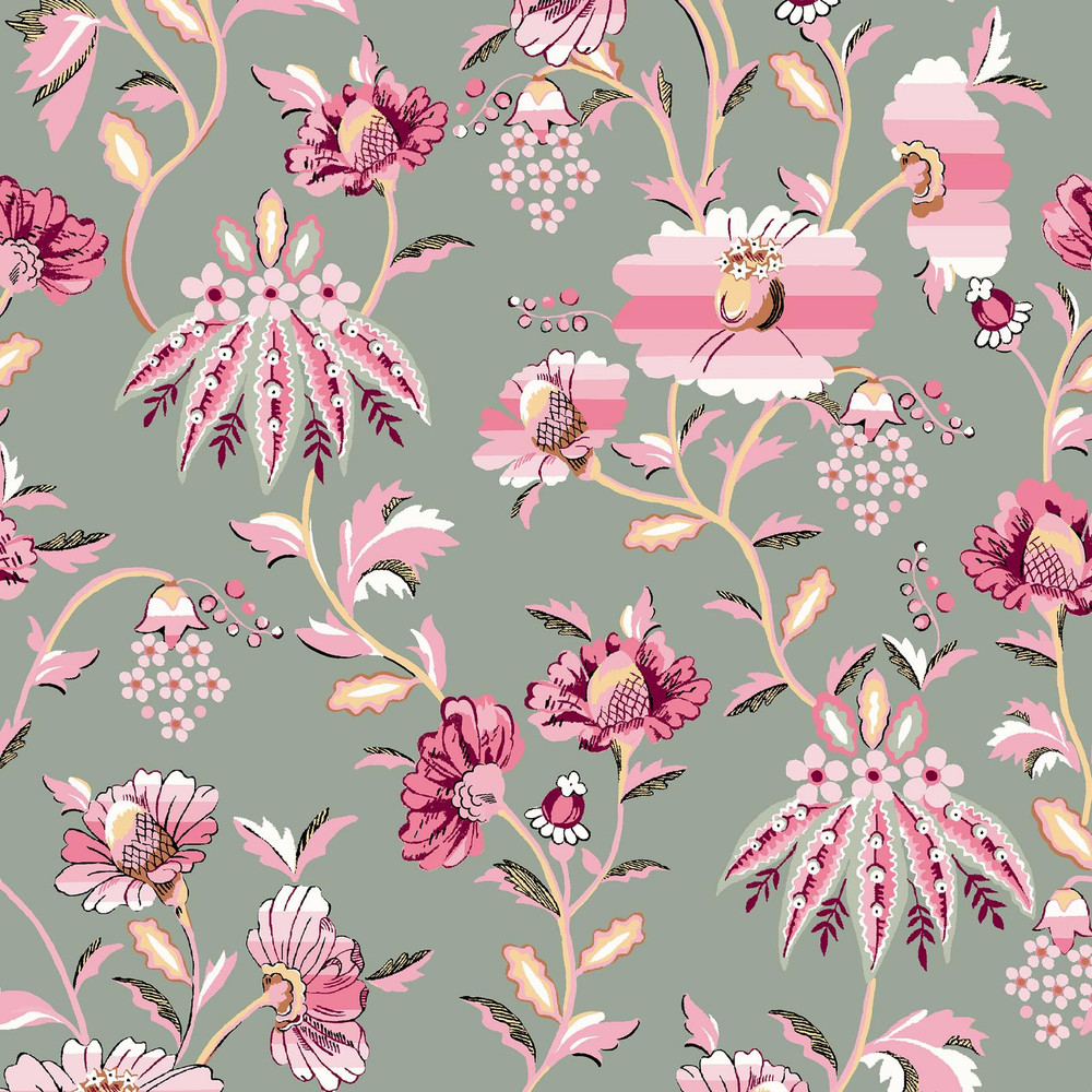 Friendship Gardens Sage Curtains by Cath Kidston - 130954cur_DETAIL_01.jpg