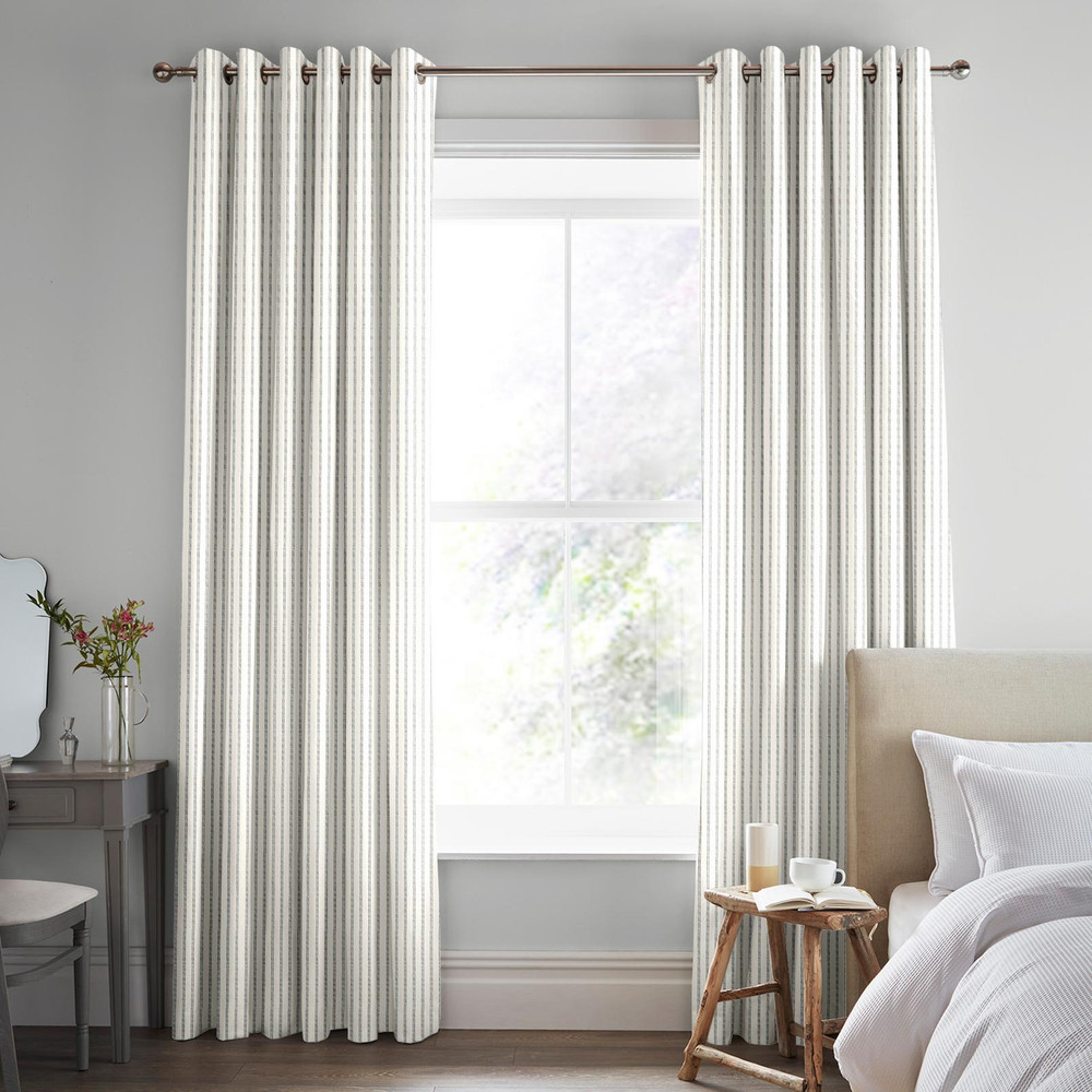 Candy Stripe Steel Curtains by Laura Ashley - 130673cur_ROOMSET_01.jpg