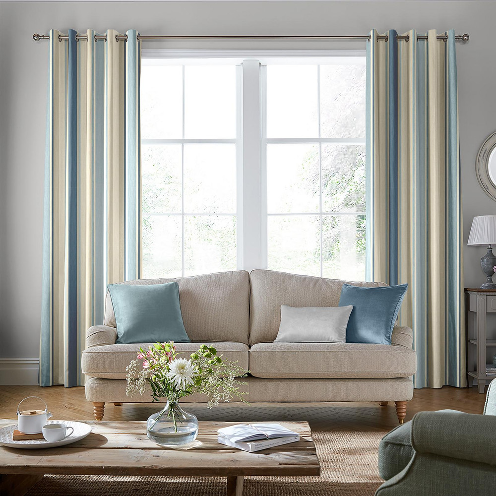 Awning Stripe Seaspray Curtains by Laura Ashley - 130662cur_ROOMSET_01.jpg