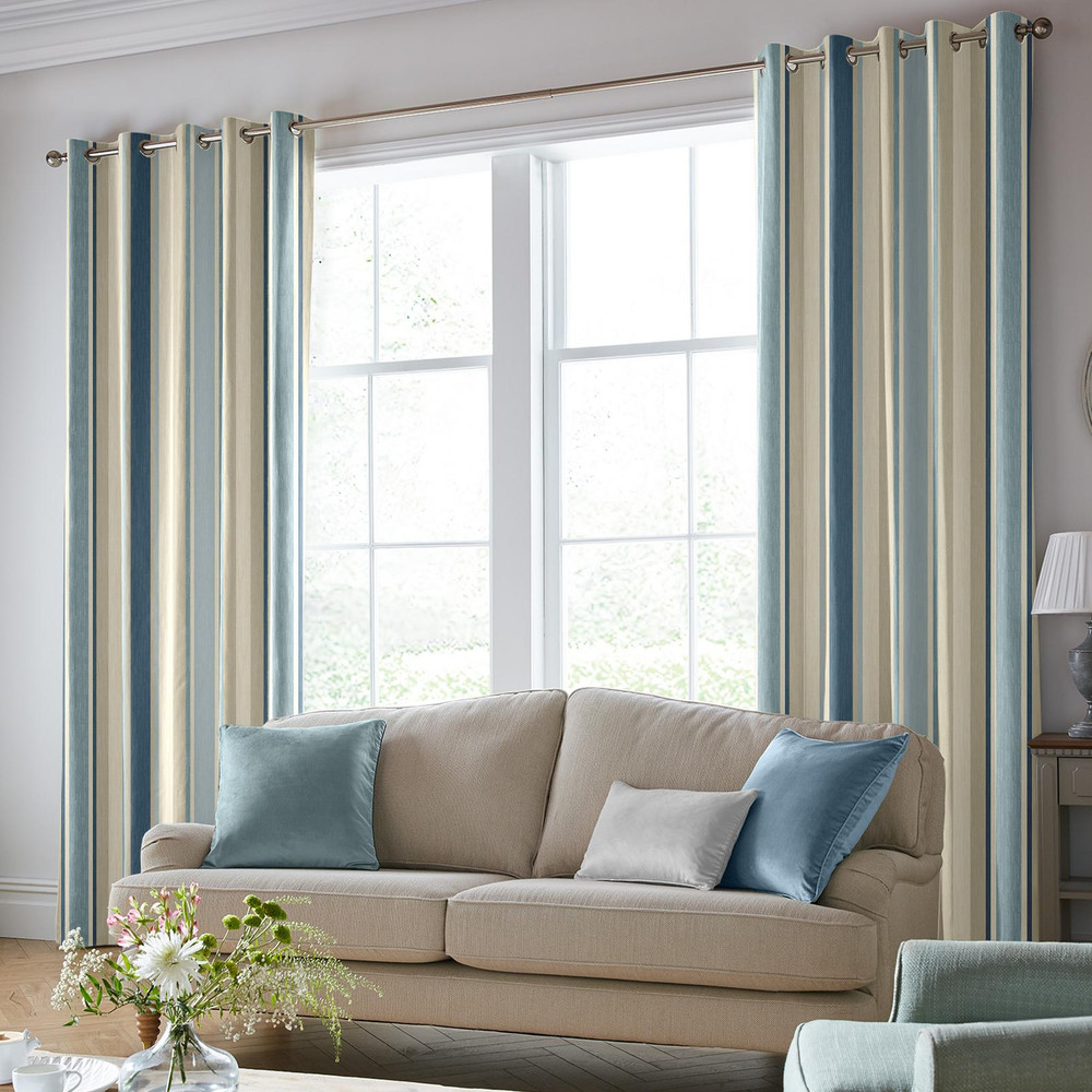 Awning Stripe Seaspray Curtains by Laura Ashley - 130662cur_ROOMSET_02.jpg