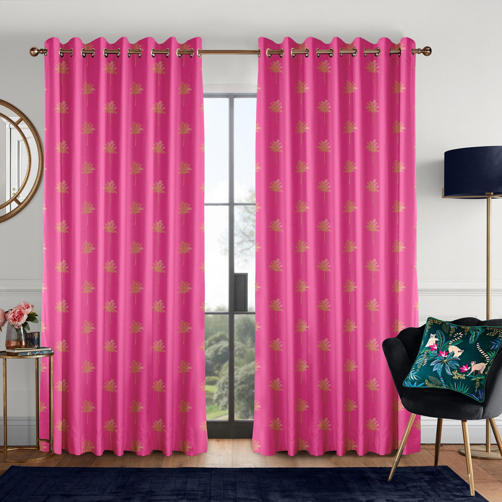 Small Palm Tree Pink Curtains - 131140cur_ROOMSET_01.jpg