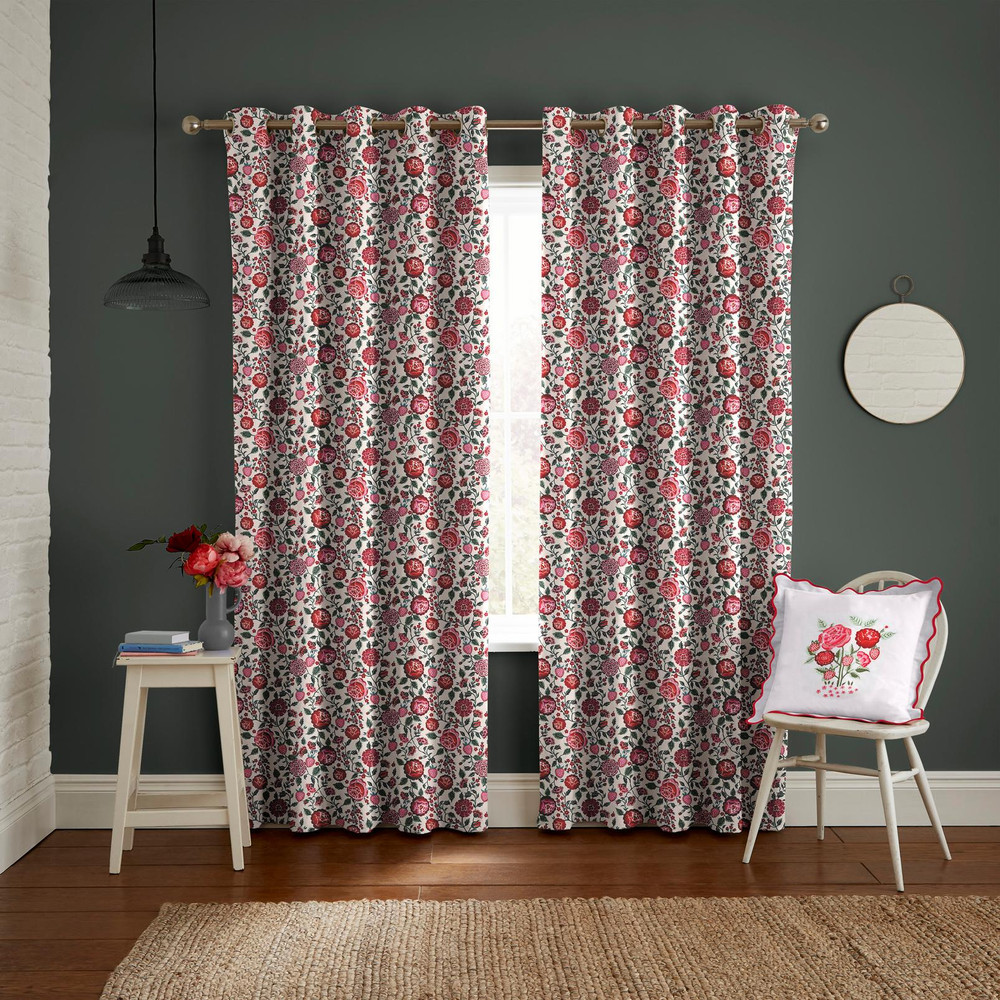 Strawberry Gardens Red Curtains by Cath Kidston - 130998cur_ROOMSET_01.jpg