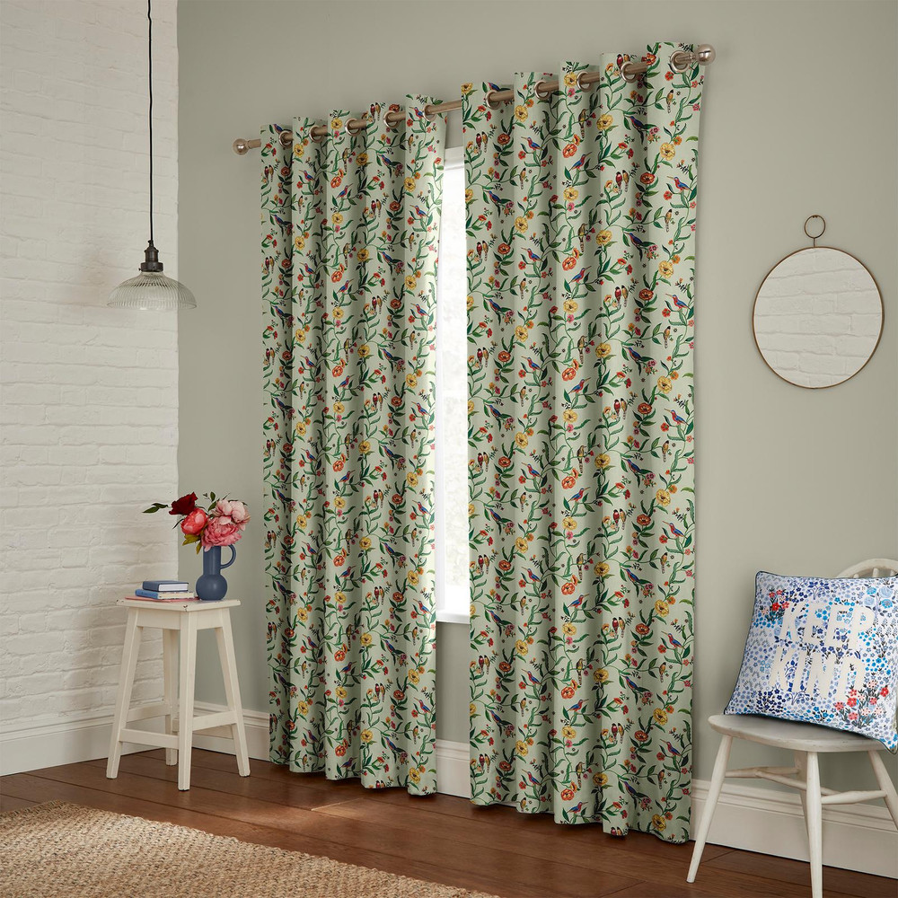 Summer Birds Green Curtains - 131003cur_ROOMSET_02.jpg