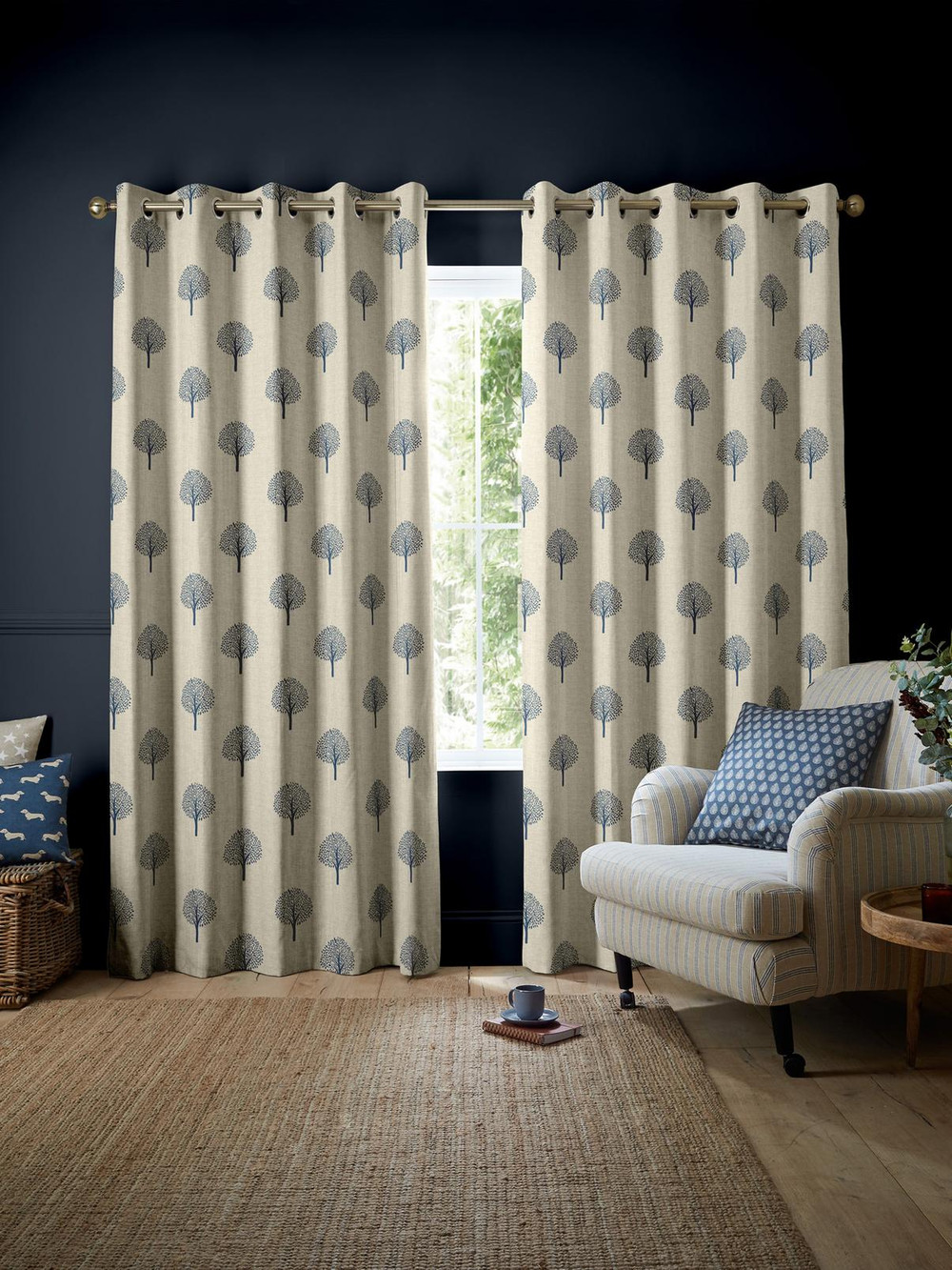 Yew Tree Navy Curtains by Emily Bond - 130644cur_ROOMSET_01.jpg