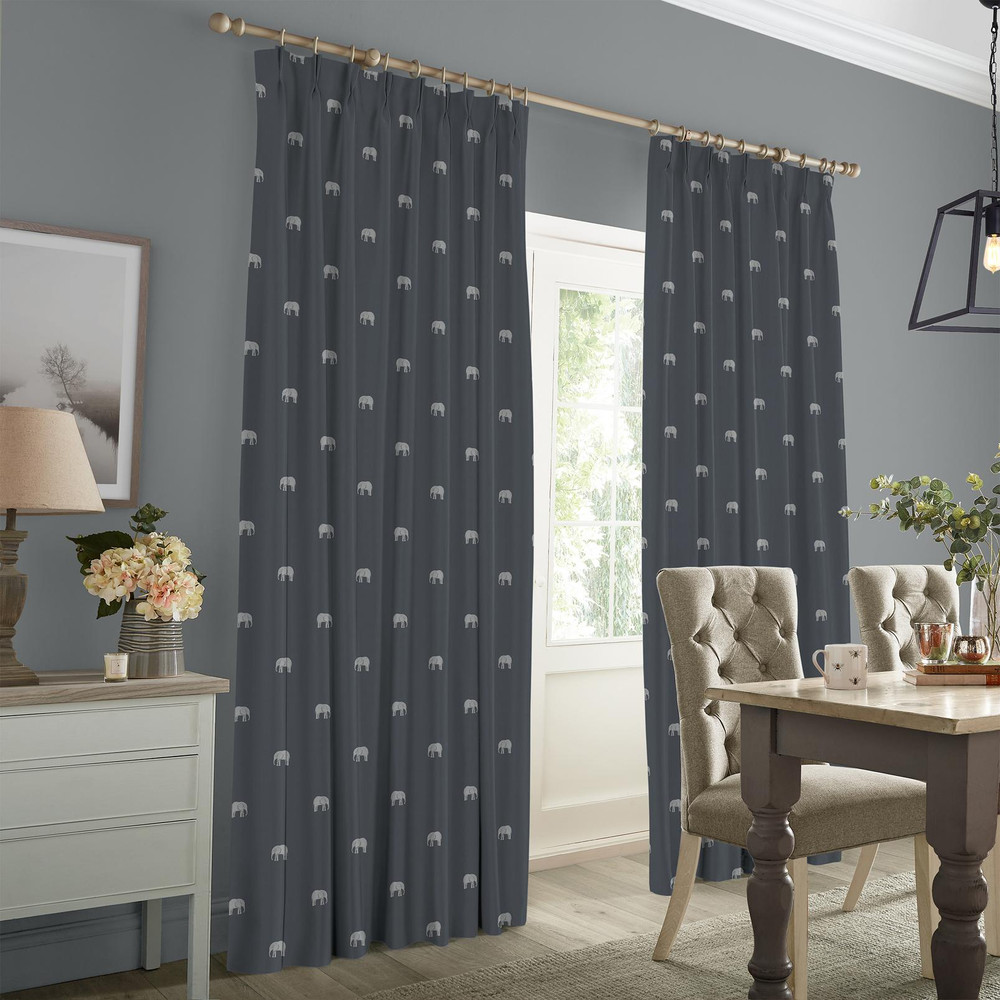 Elephant Deep Navy Curtains by Sophie Allport - 131201cur_ROOMSET_02.jpg