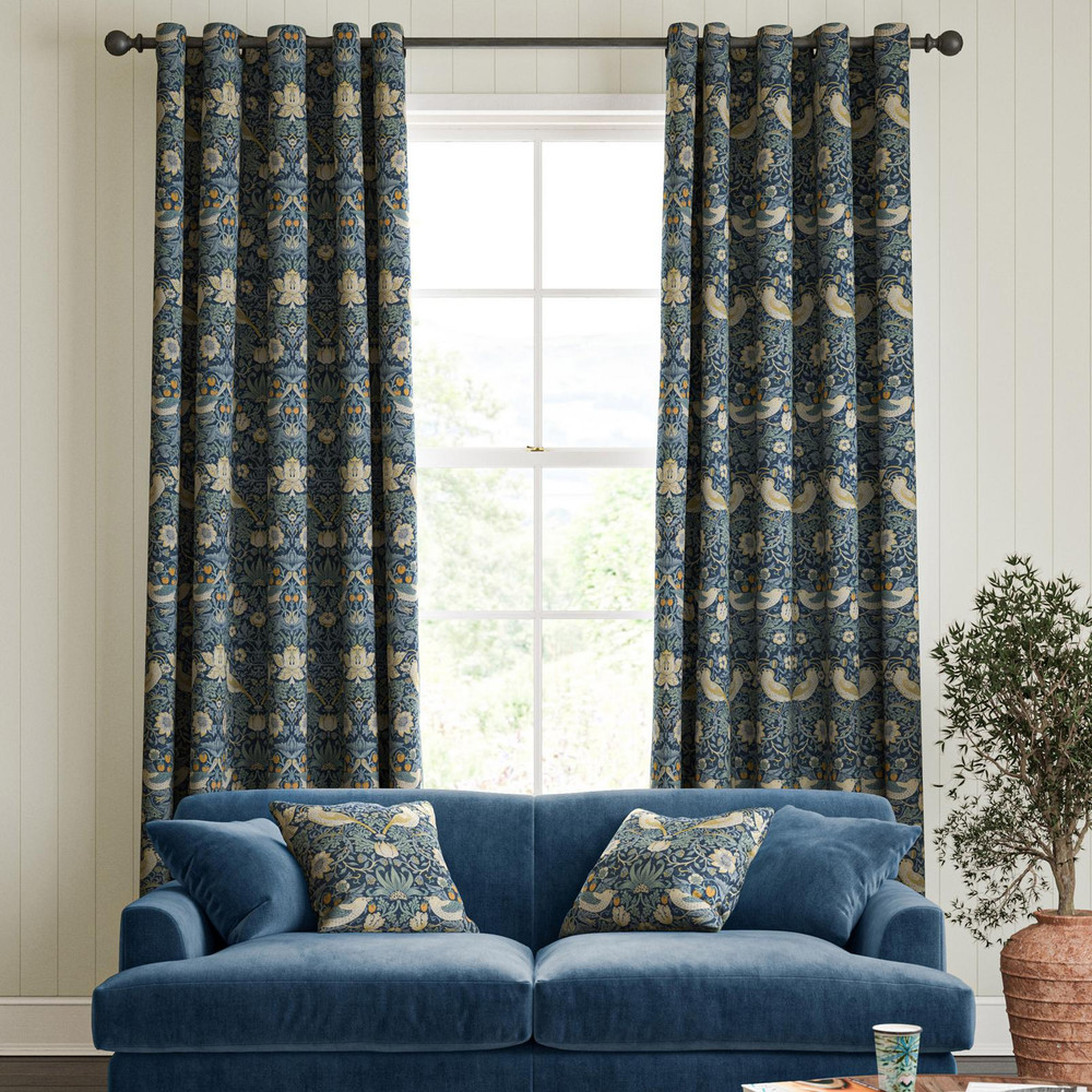Strawberry Thief Woad Curtains by William Morris At Home - 130890cur_ROOMSET_01.jpg