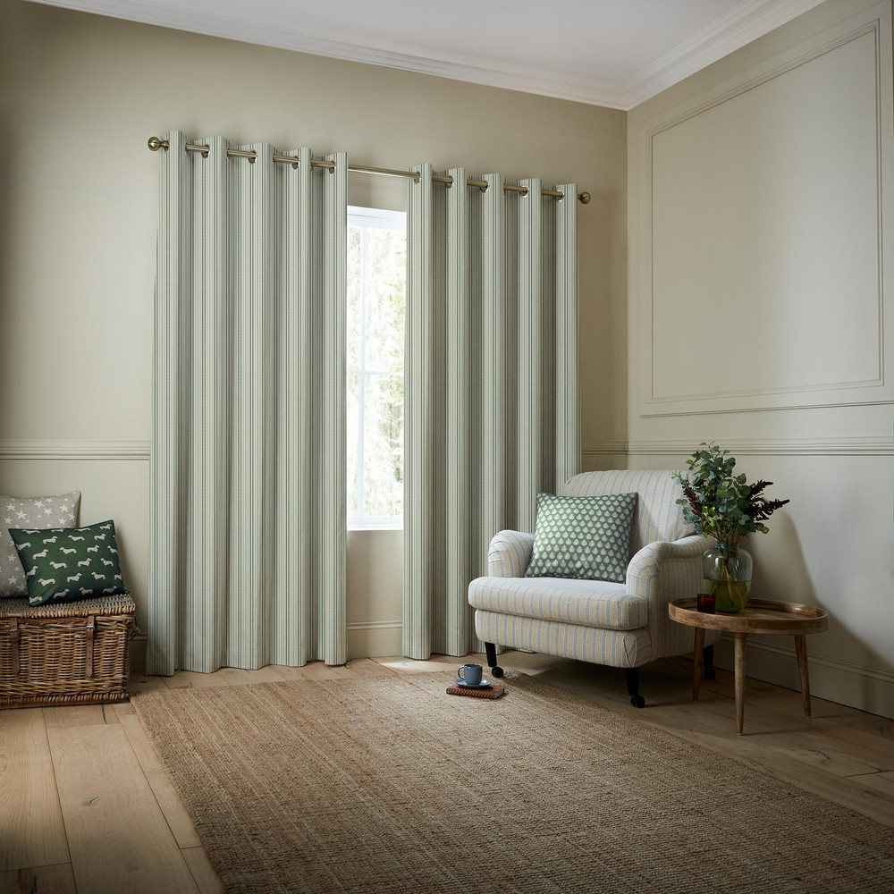 Cornish Stripe Fern Curtains by Emily Bond - 131030cur_ROOMSET_02.jpg