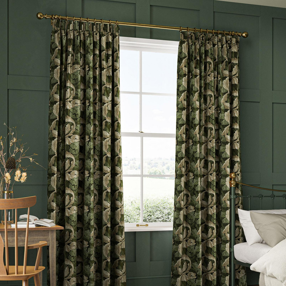 Acanthus Velvet Nettle Curtains - 130830cur_ROOMSET_02.jpg